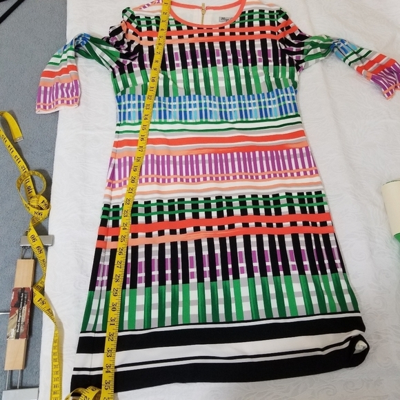 Eliza J Multicolor Striped Dress Size 6 - Picture 7 of 14